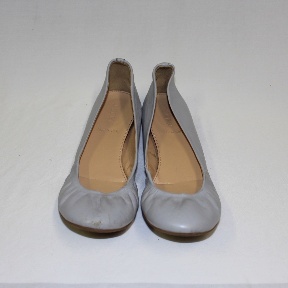 J. Crew Light Gray Purple Ballet Flat Slippers